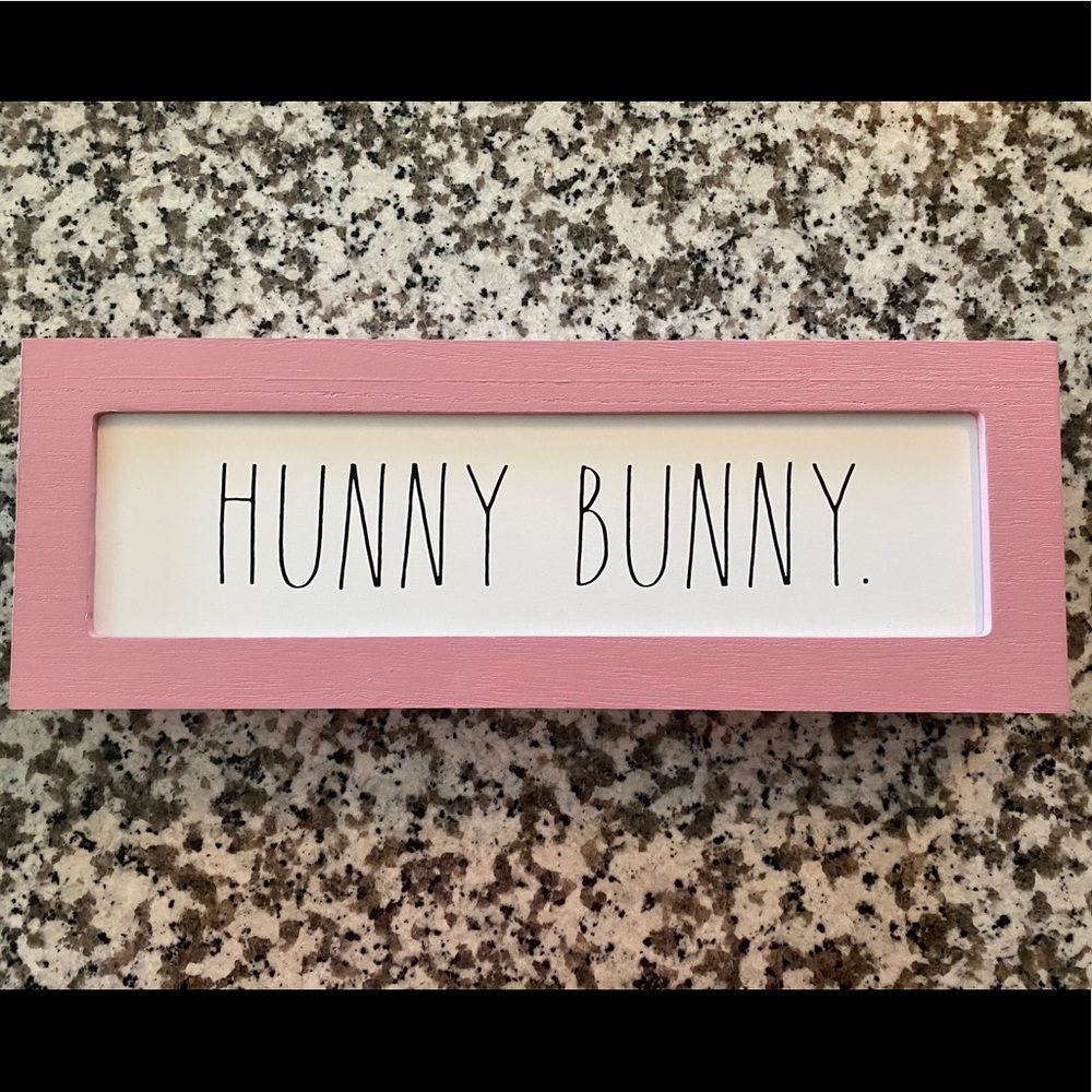 Rae Dunn Hunny Bunny sign